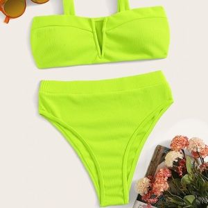 New! Neon High Waist Bikini - Perfect for Summer!